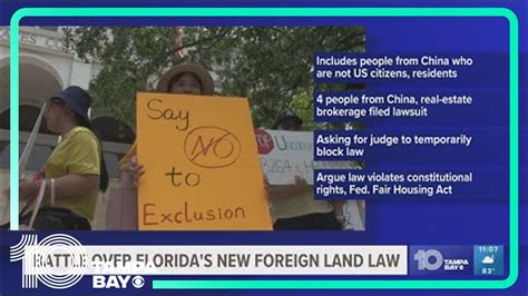 Florida ban on property purchases by citizens of China and some other countries is challenged